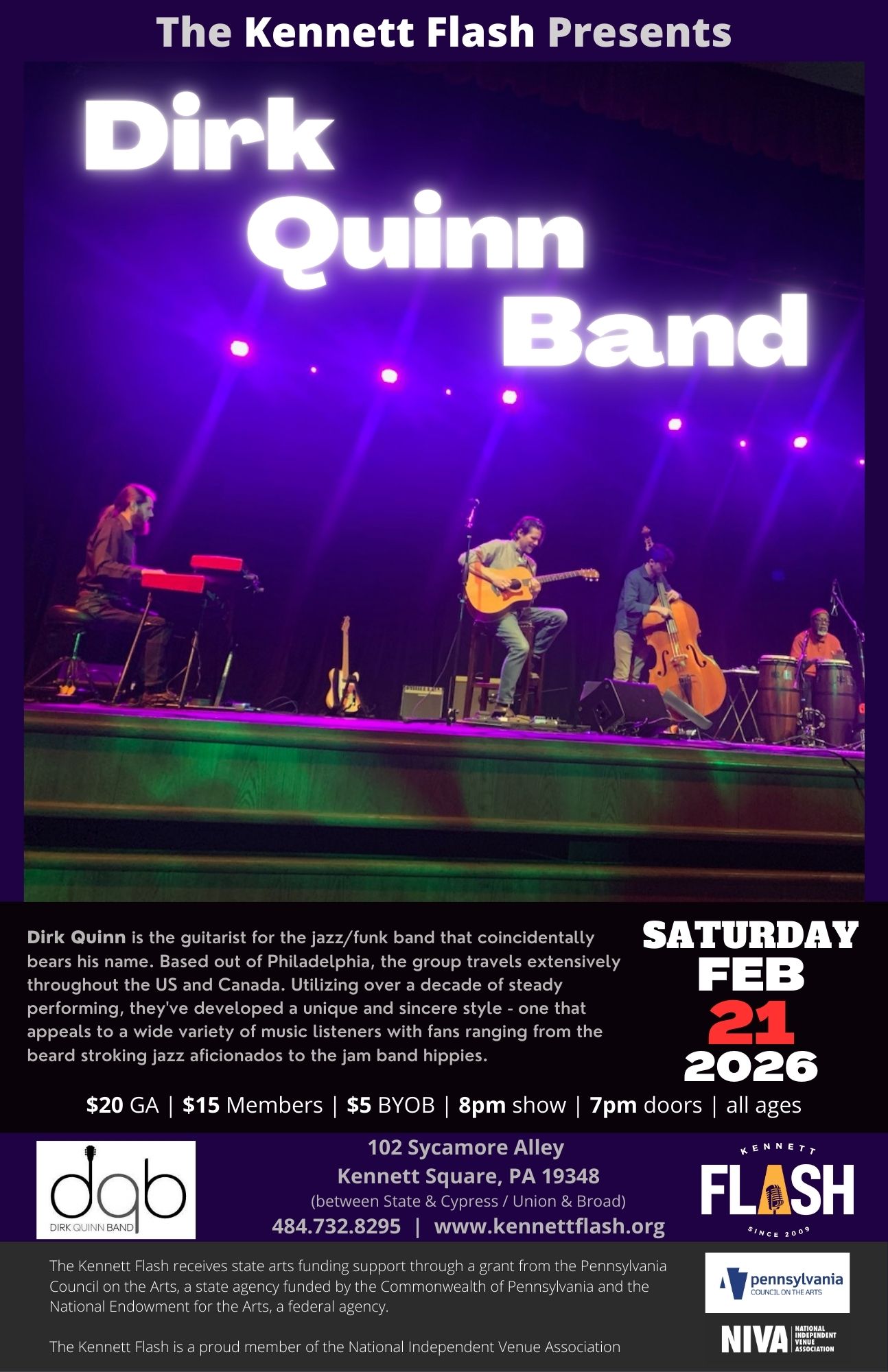 Dirk Quinn Band 11x17 3