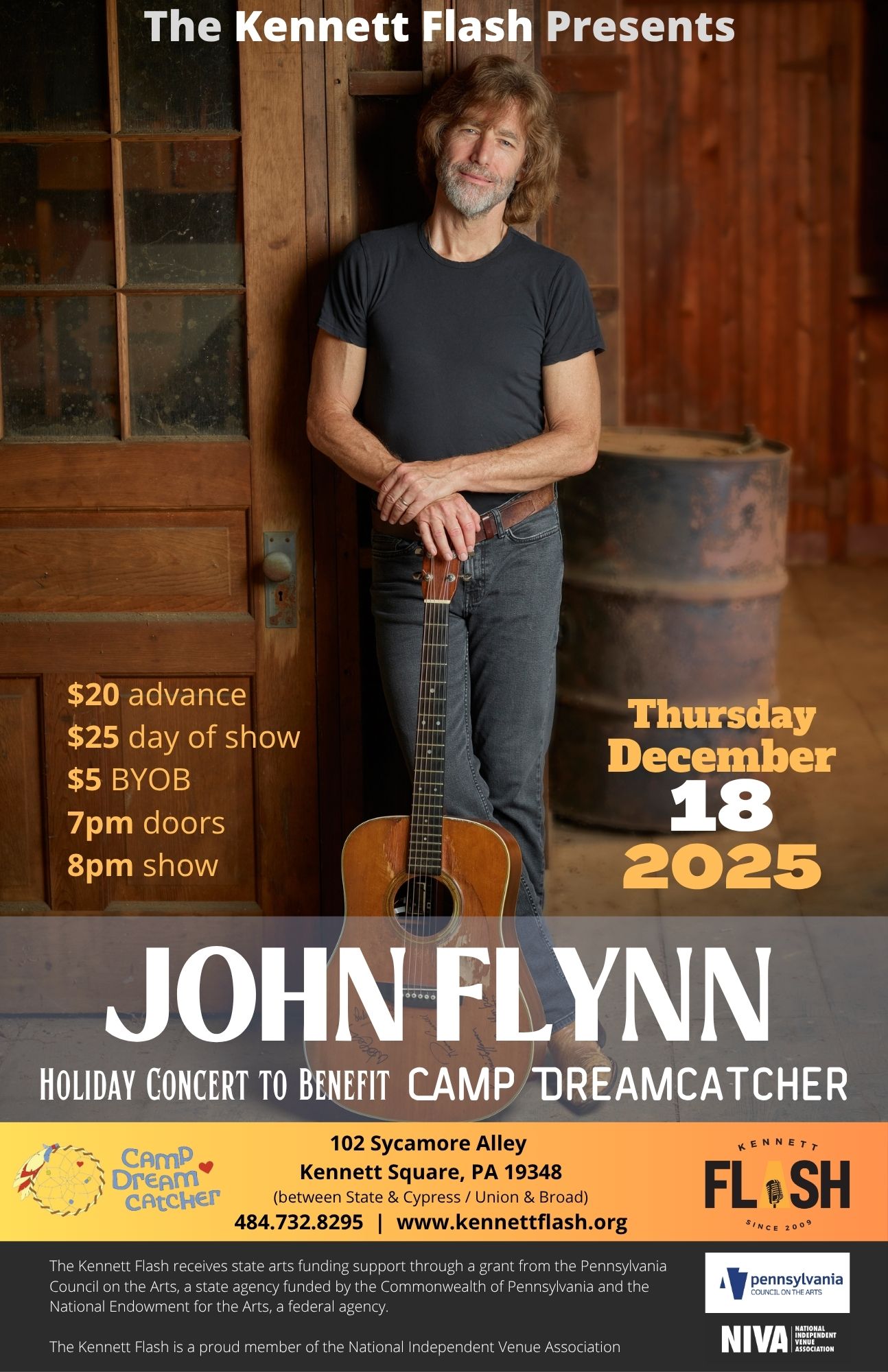John Flynn's Annual Holiday Concert to Benefit Camp Dreamcatcher 1 John Flynn 11x17 3