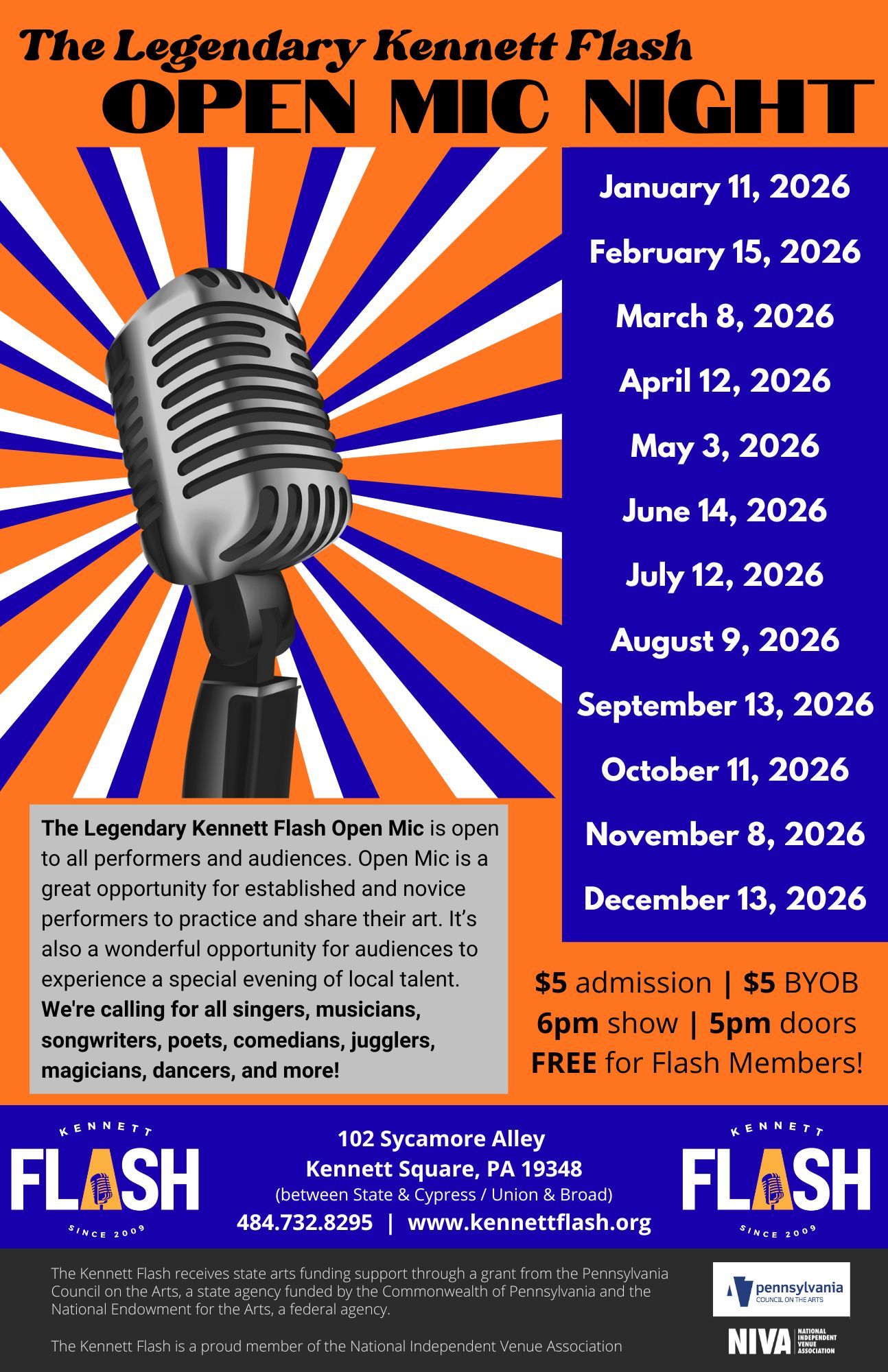 Open Mic - The Kennett Flash