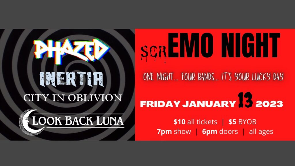 scrEMO NIGHT (Phazed, CiO, LBL) 1 scremo night phazed cio lbl