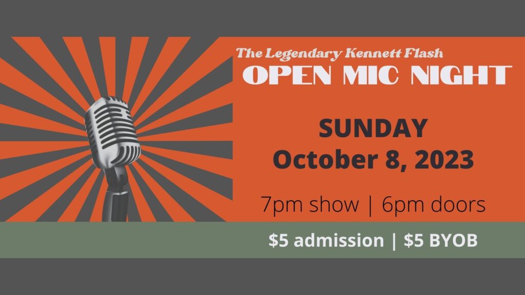 the legendary kennett flash open mic night hosted by strays misfits