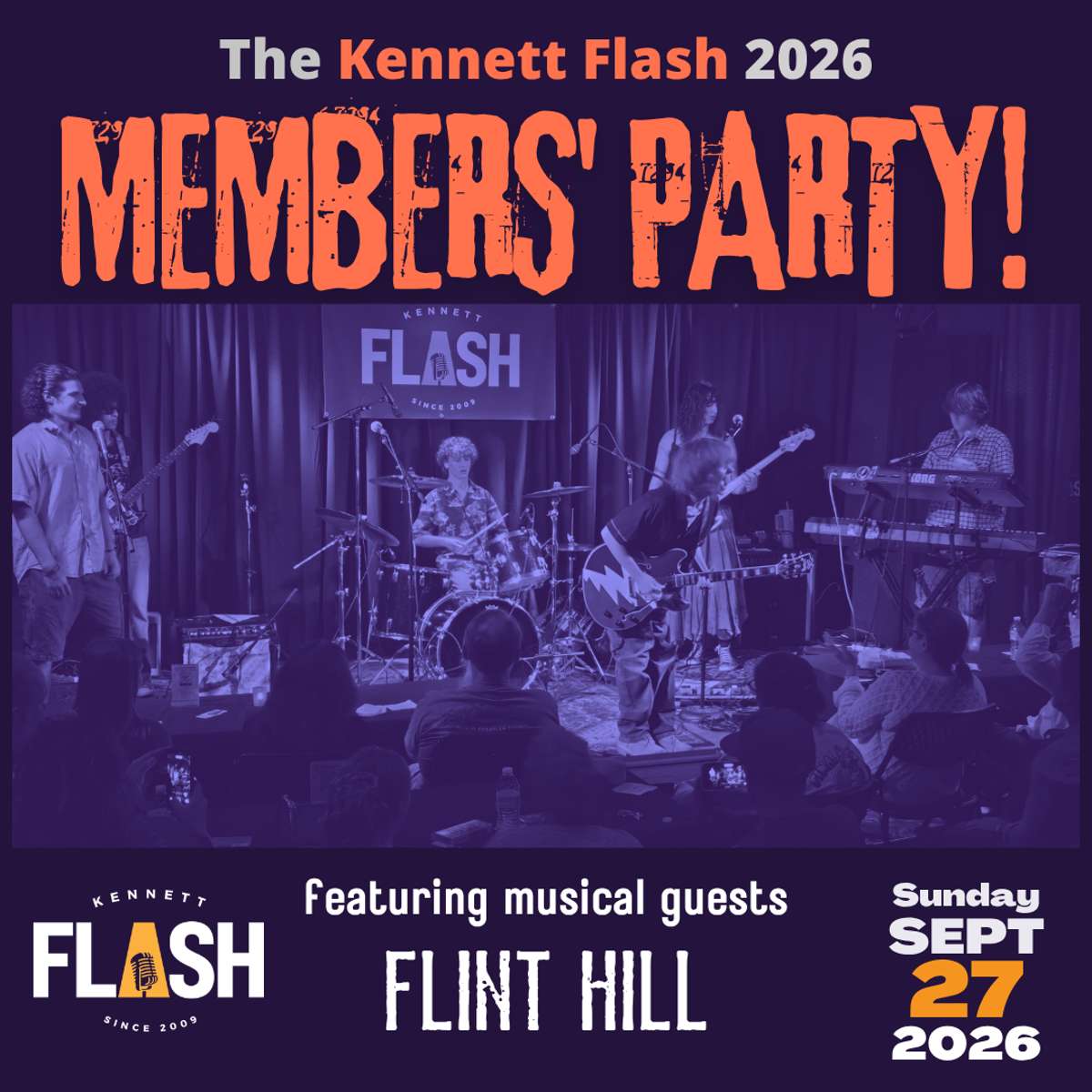 Kennett Flash Members’ Party w/ FLINT HILL