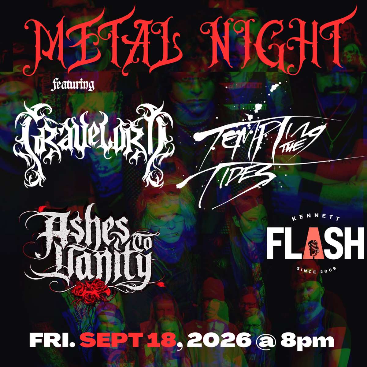 METAL NIGHT: Tempting the Tides, GraveLord, Ashes To Vanity