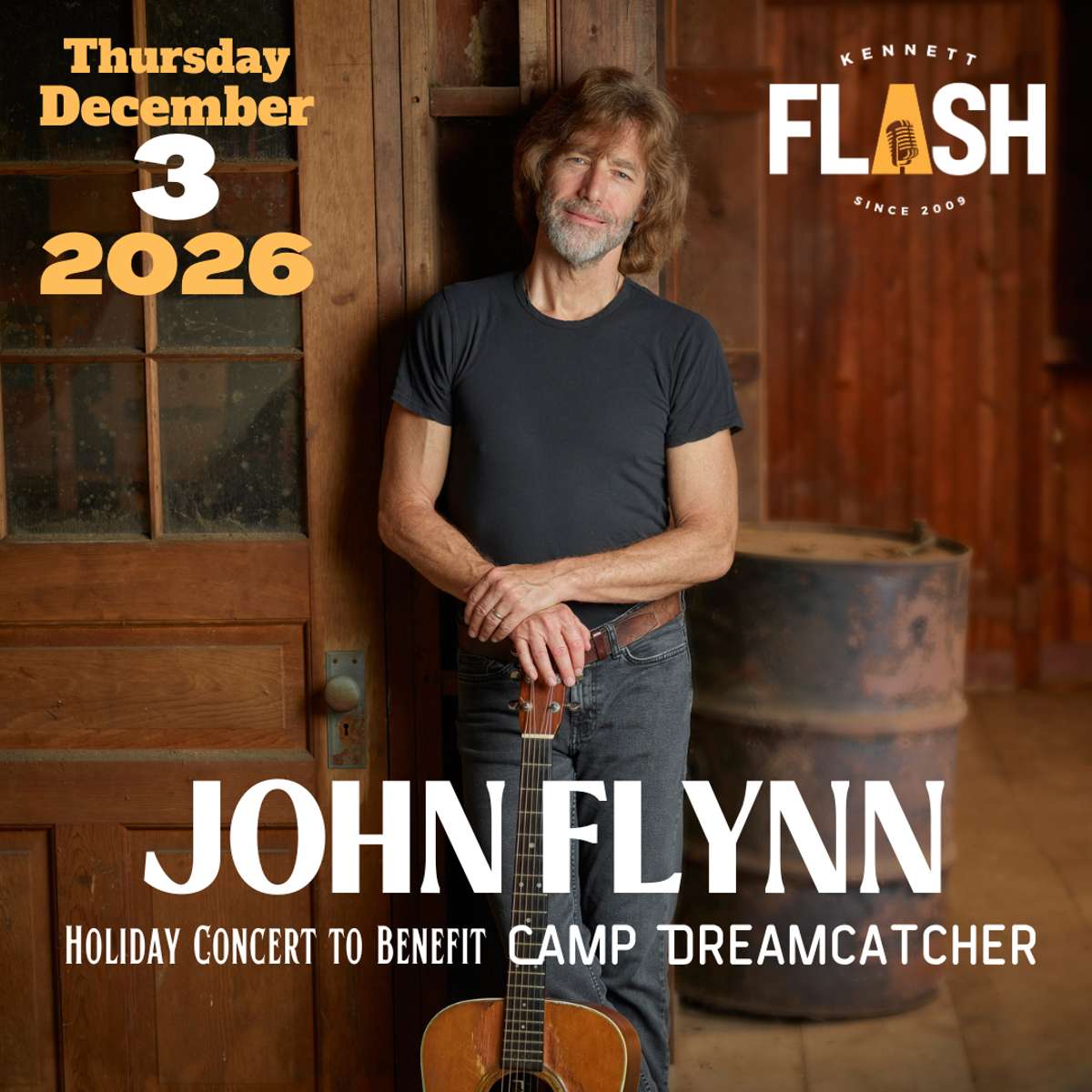 John Flynn’s Annual Holiday Concert to Benefit Camp Dreamcatcher