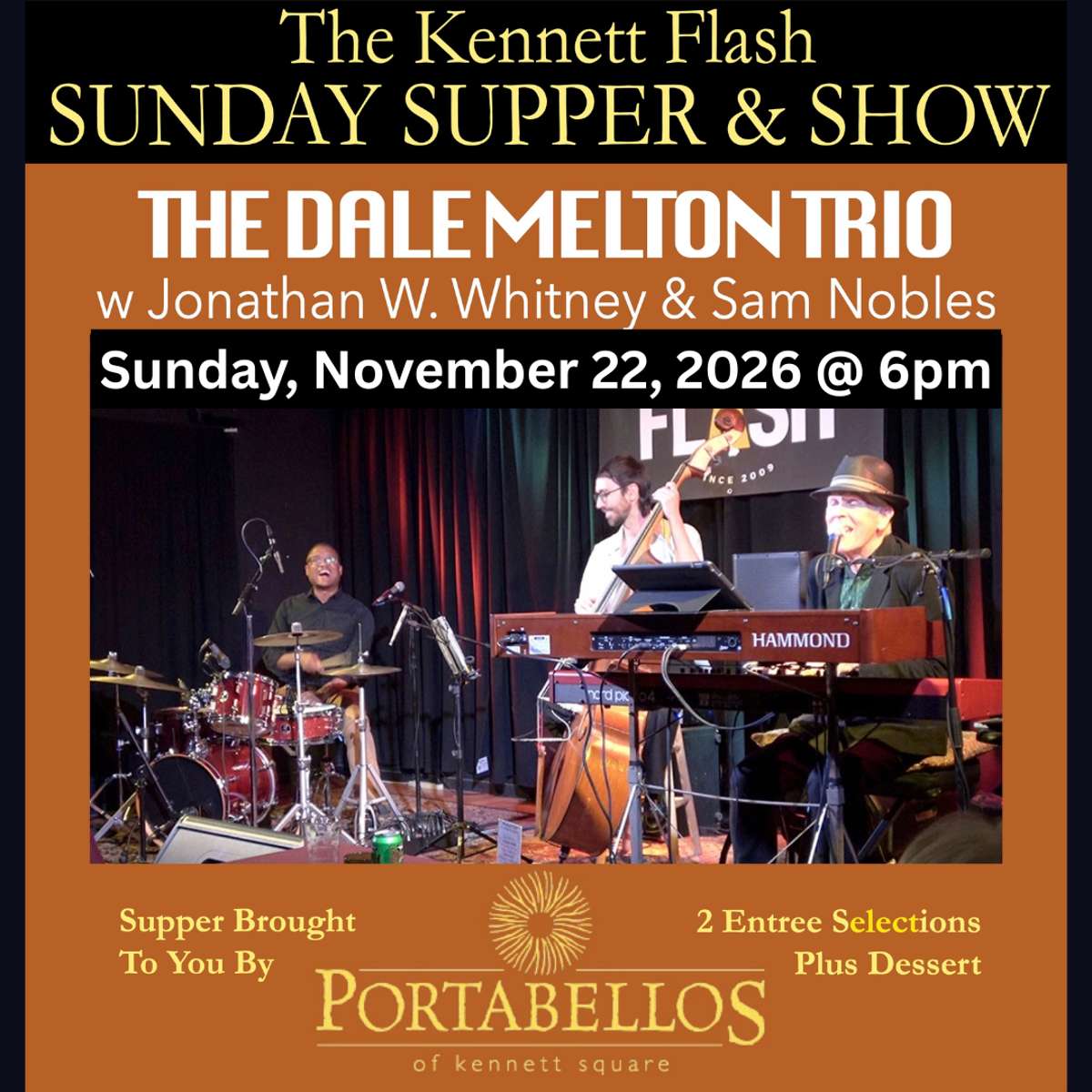 Sunday Supper Show with The Dale Melton Trio