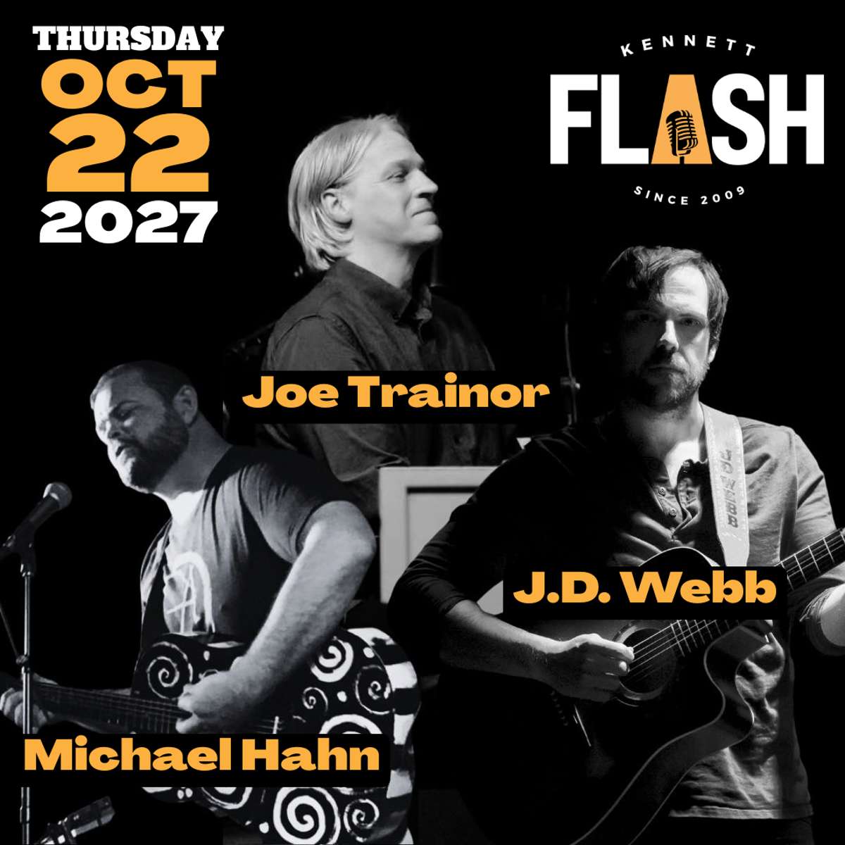 Joe Trainor, J.D. Webb, Michael Hahn: Singer/Songwriter Night